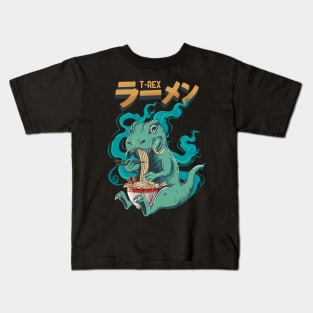 Ramen T-rex Kids T-Shirt